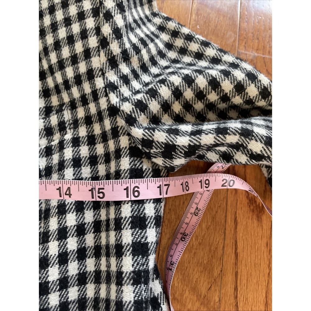 Vintage Y2K Sweet‎ Suit Houndstooth Blazer Long Sz 6 Preppy Oversized Workwear - Picture 9 of 10